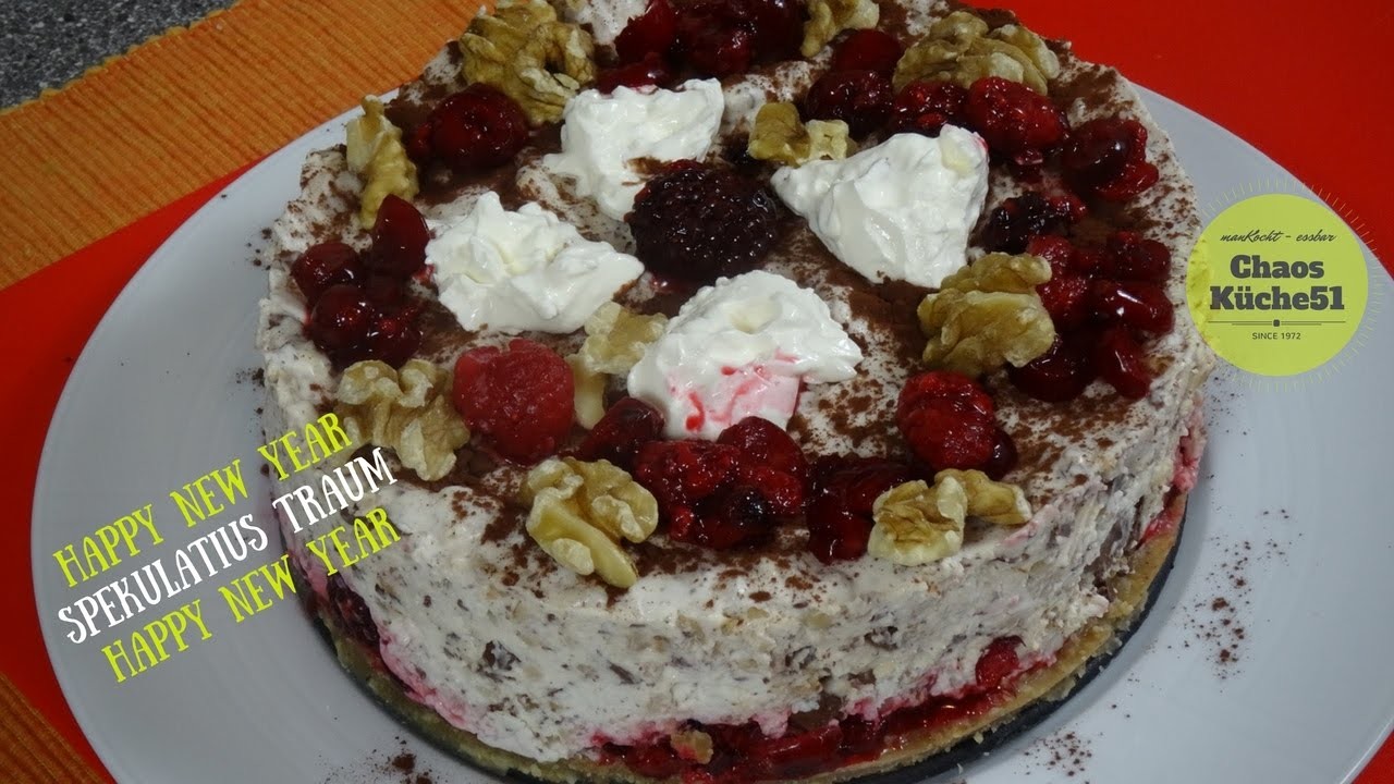 Himbeeren Walnuss Brombeeren Torte, No Bake, DIY; fruchtiger Cake