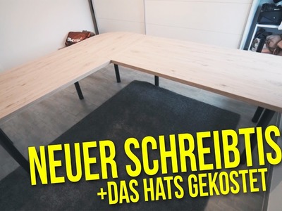 Schreibtisch selber bauen + das hats gekostet | Projekt DIY Büro | Nils Langenbacher VLOG DEUTSCH