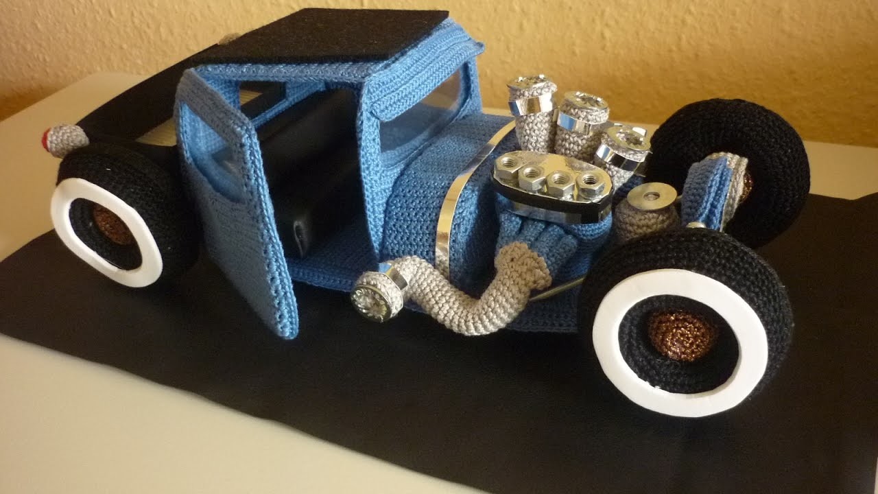 Auto häkeln Hot Rod Tutorial Zeitraffer