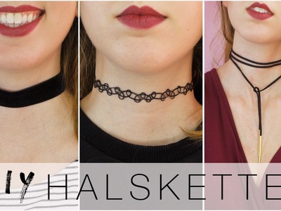 DIY 90s Tumblr Choker Halsketten | Tattoo Kette Selber Machen & mehr!