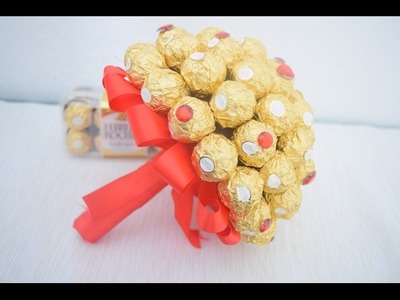 DIY Ferrero Rocher Blumenstrauß. Valentinstag Geschenk