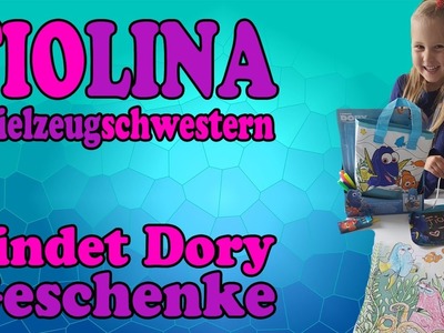 FINDET DORY Geschenke - Tasche selbst bemalen - Puzzle selber machen + Kreidetafel Nemo | Fiolina