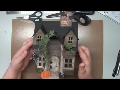 Tutorial Anleitung Halloween Haus Dekoration  Herbst Teil I