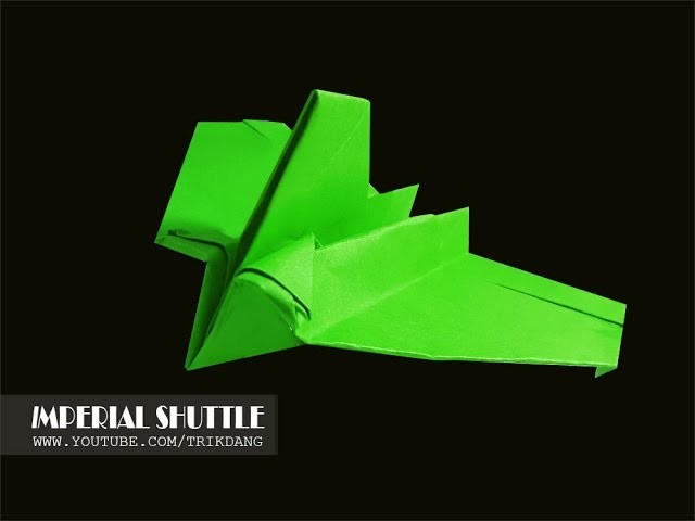Papierflieger selbst basteln. Papierflugzeug falten - Beste Origami Flugzeug | Imperial Shuttle