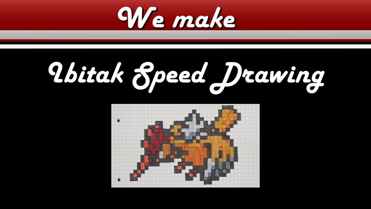 Pixel Art Pokemon Ibitak Drawing