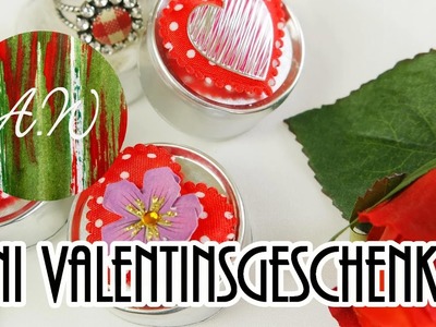 MINI VALENTINSGESCHENK     DIY. Geschenkanhänger aus alten Teelichtern. selber machen