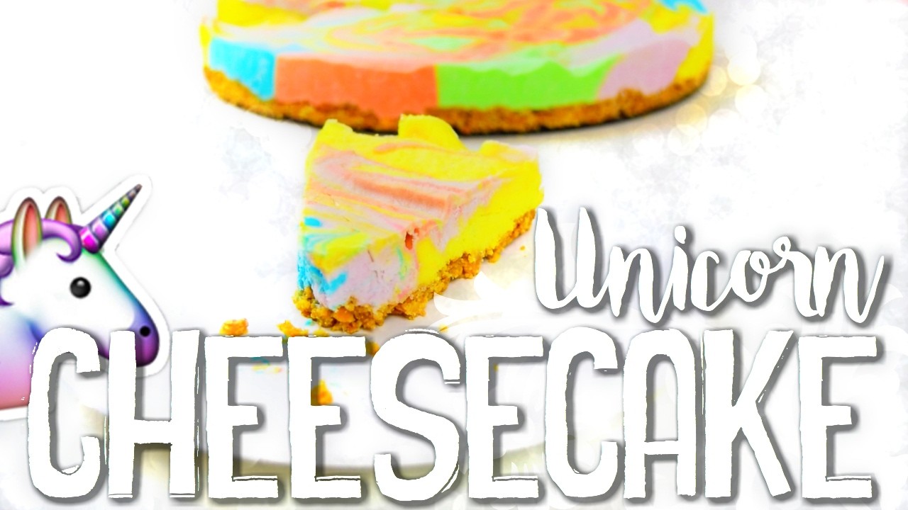 DIY Unicorn Cheesecake - schnell & einfach OHNE BACKEN!???? | Vanessa Nicole