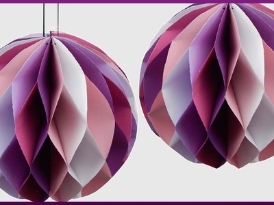 DIY Party Pompoms | Wabenball aus Papier basteln | Paper Honeycomb balls decoration