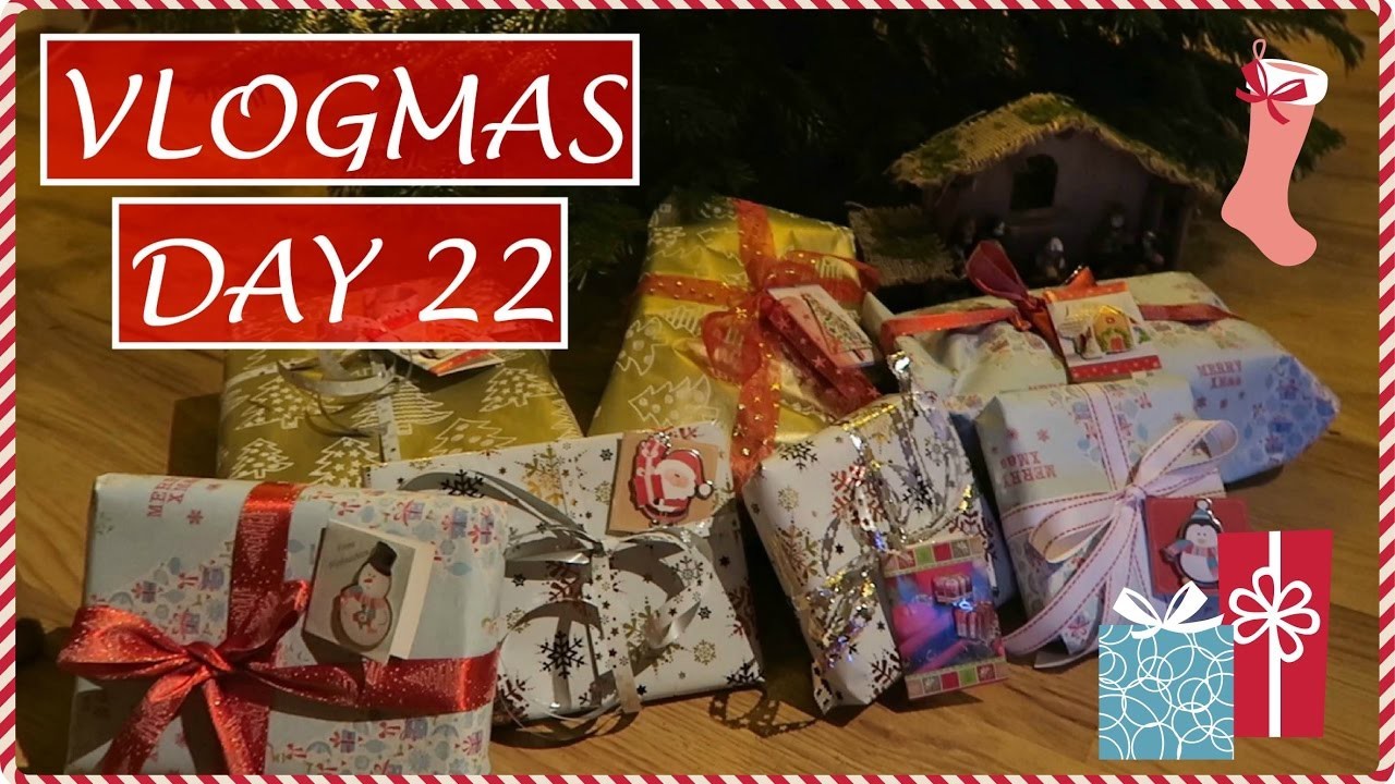 Weihnachtsbäume schmücken, Geschenke verpacken - VLOGMAS TAG 22