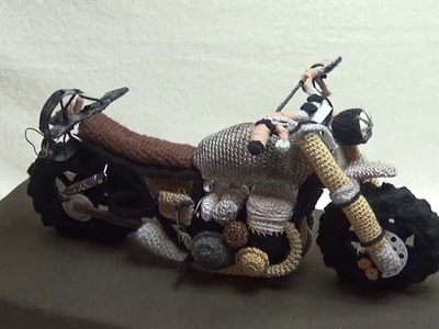 Motorrad häkeln YouTube Tutorial the walking dead scrambler Daryl Dixon Bike Nr 9