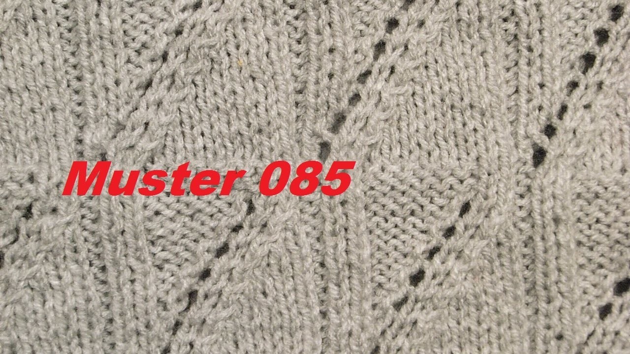 Muster 085**Stricken lernen* Muster für Pullover Strickjacke Mütze Stirnband
