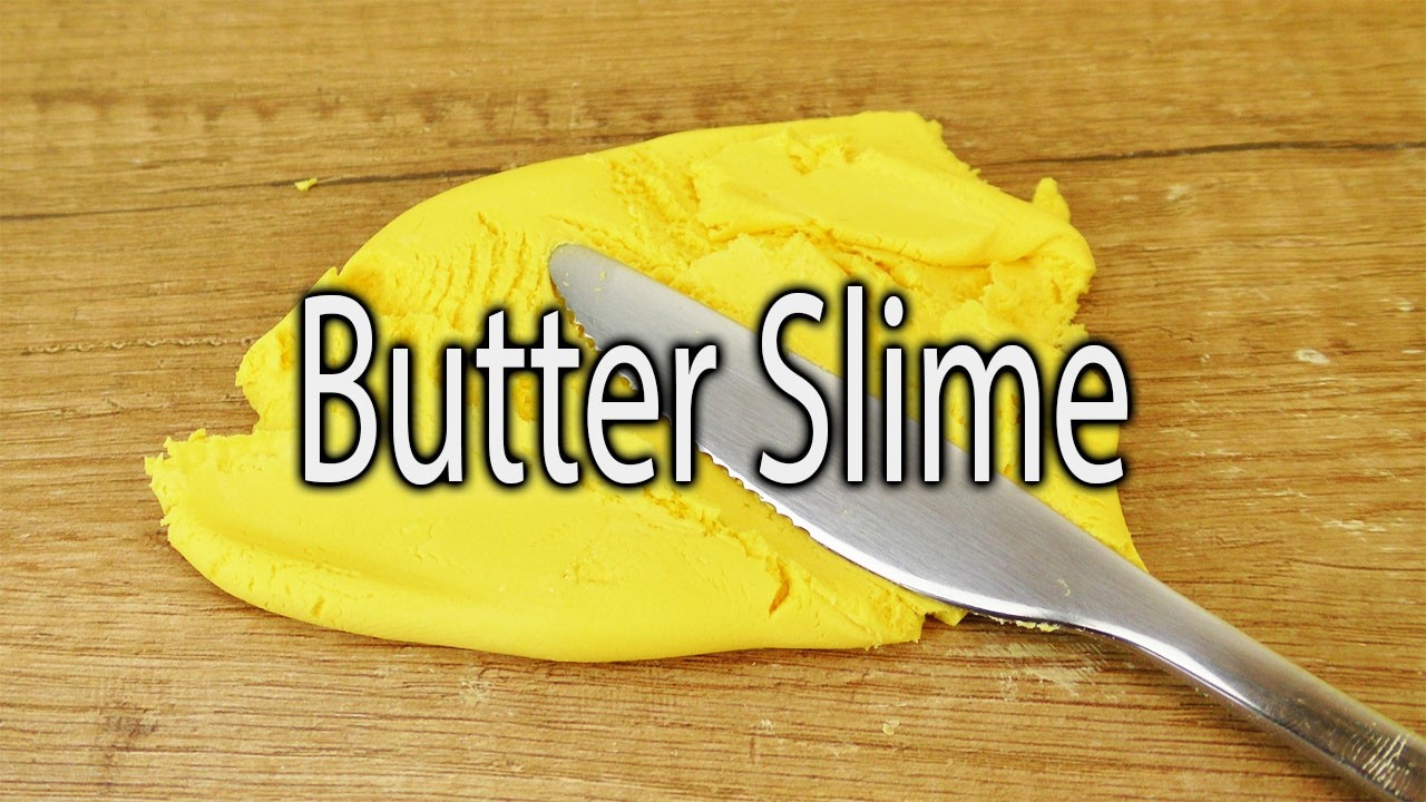 BUTTER SLIME DIY | gelben streichfähigen Schleim selber machen