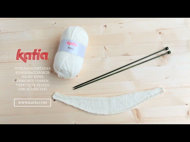 Knitting Tip Short Rows · Vueltas Acortadas · Rangs Raccourcis