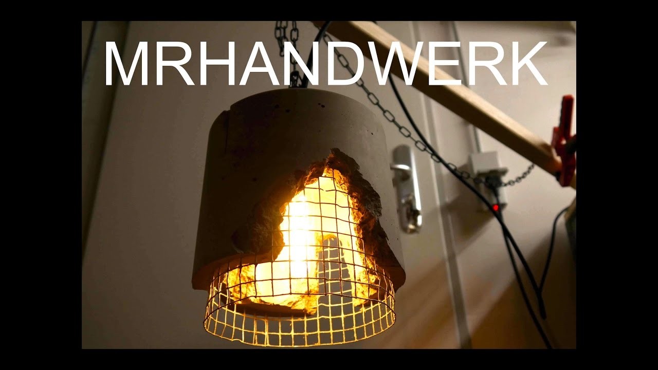 DIY Vintage Lamp. Cement Lampe - Anleitung - ( Teil 1. )