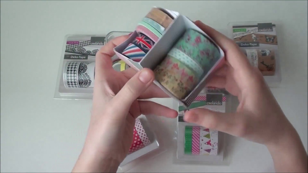 DIY Washi Tape-Aufbewahrung basteln