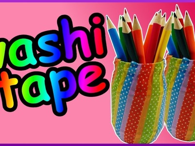 DIY washi tape challenge | Stifteköcher | Stifteglas | Pencil pot | storage organizer