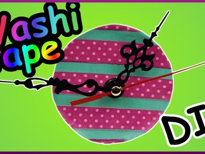 DIY washi tape challenge | upcycling | Uhr Wanduhr basteln | Clock | watch