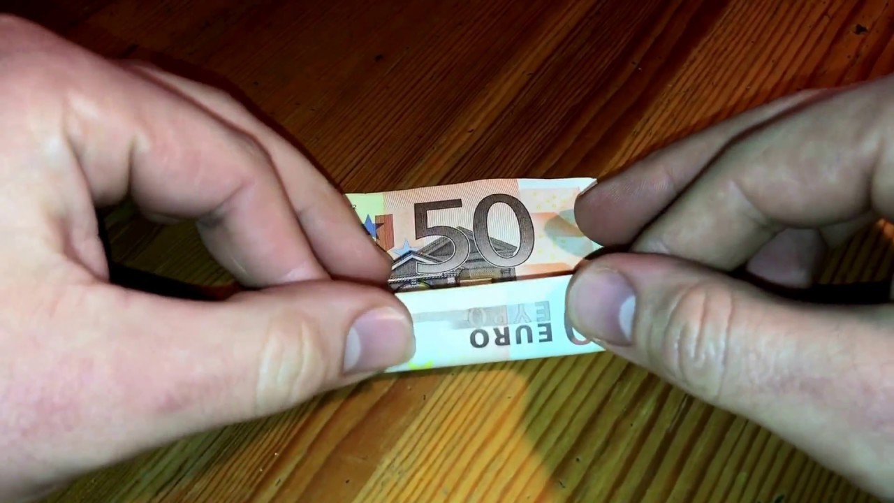 Geldgeschenk falten Schweinchen aus Geld falten Origami Anleitung how to fold money origami cute pig