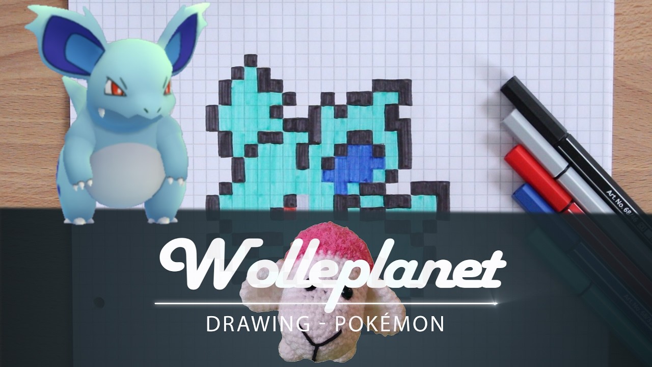Pixel Art Pokemon Nidorina Drawing