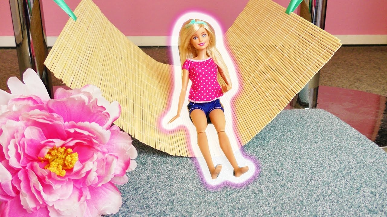 Barbie Hängematte selber machen | Einfaches DIY für Puppen | Gemütliches Bett  in 5 Minuten
