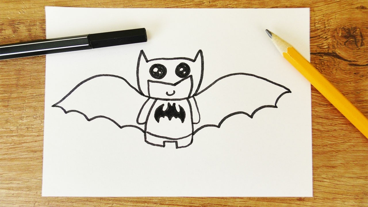 BATMAN KAWAII DIY | niedliche Superhelden Fledermaus zeichnen