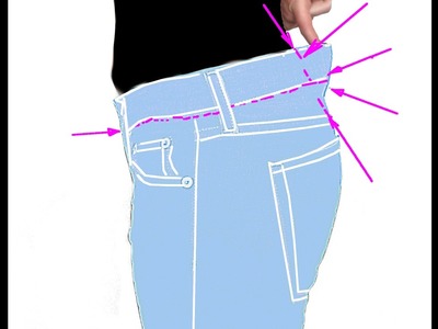 Jeans in die Tallie enger nähen. DIY Anleitung. So machst du richtig