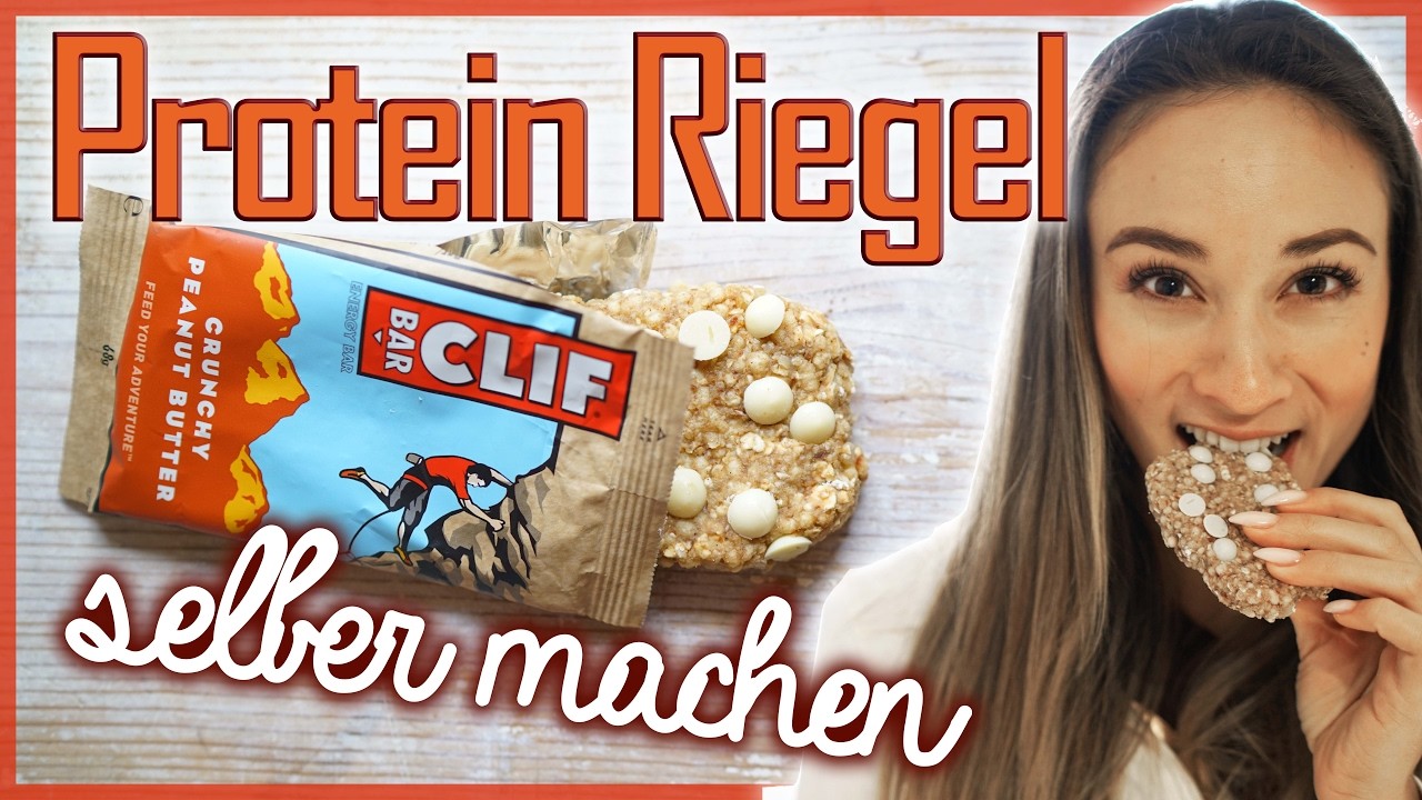 Proteinriegel selber machen - Gesunder Snack mit viel Eiweiß DIY - Vegane Süßigkeit ohne Backen