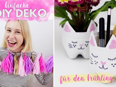 Einfache DIY Deko Ideen für den Frühling im Pinterest Style selber machen