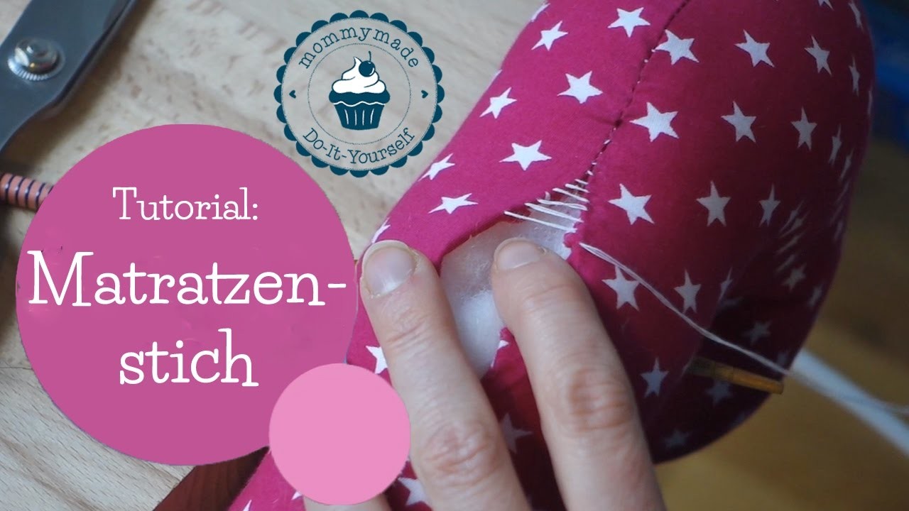 Matratzenstich Anleitung | Ladder stitch Tutorial | Leiterstich | DIY Nähanleitung | mommymade