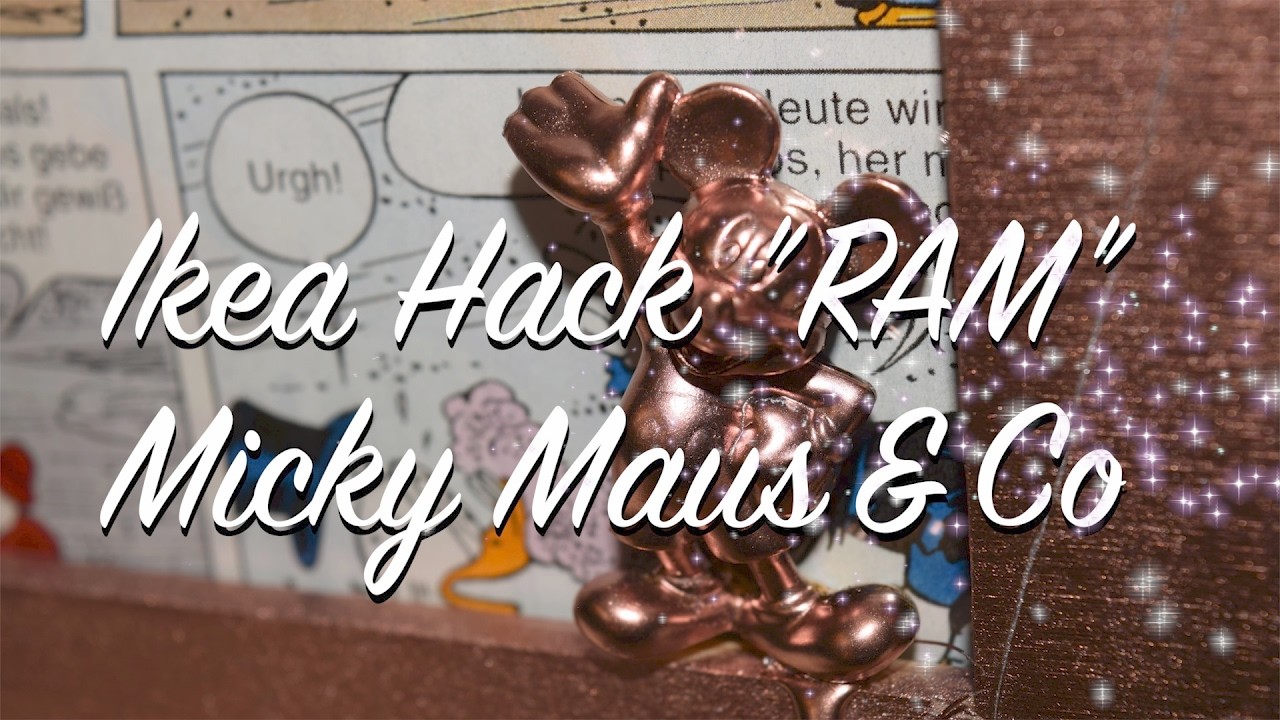Ikea "Ram" Hack = Micky Maus & Co = DIY Anleitung - Bilderrahmen Makeover Upcycling
