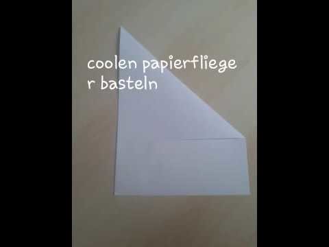 Coolen papierflieger basteln
