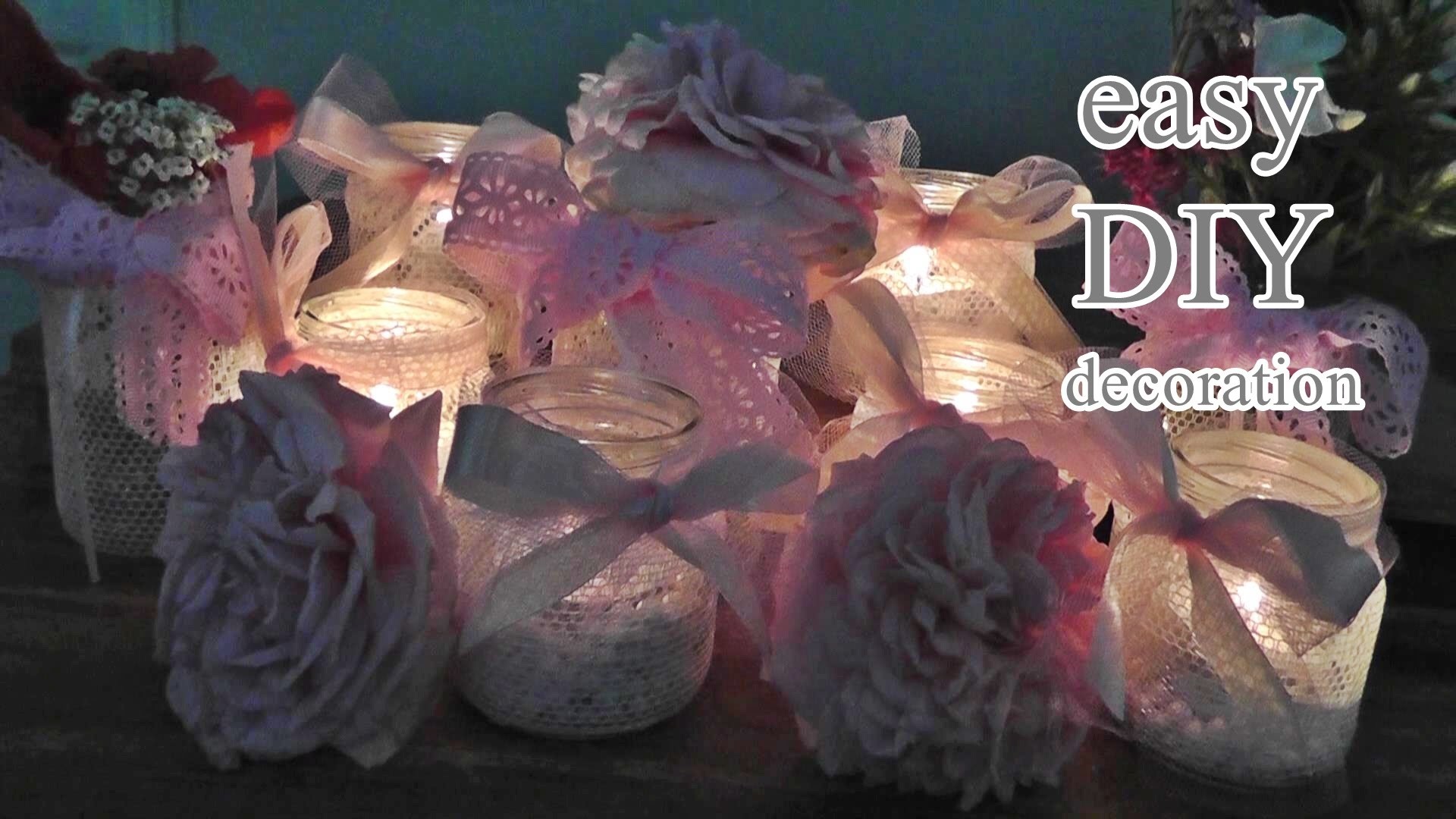 DIY Upcycling Baby Food Jar I Decoration I Windlicht - Blumenvase aus Babygläschen
