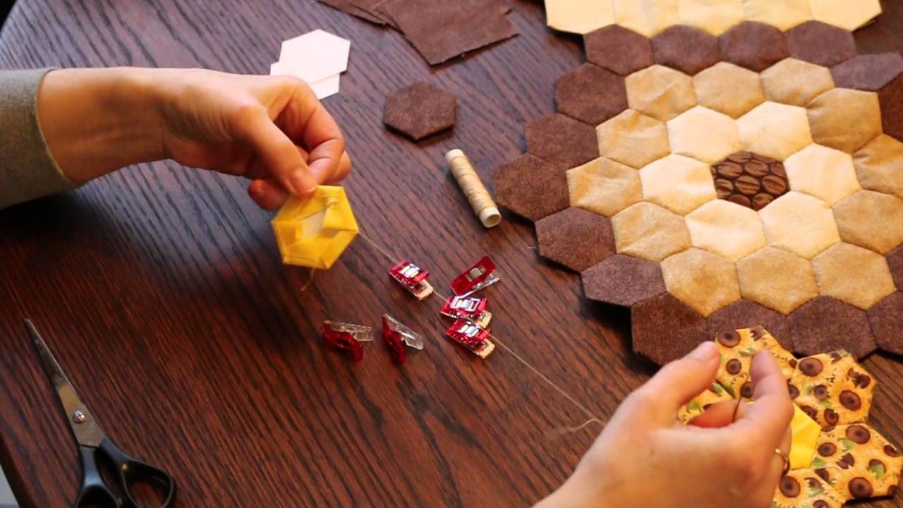 Patchwork Sechseck verbinden