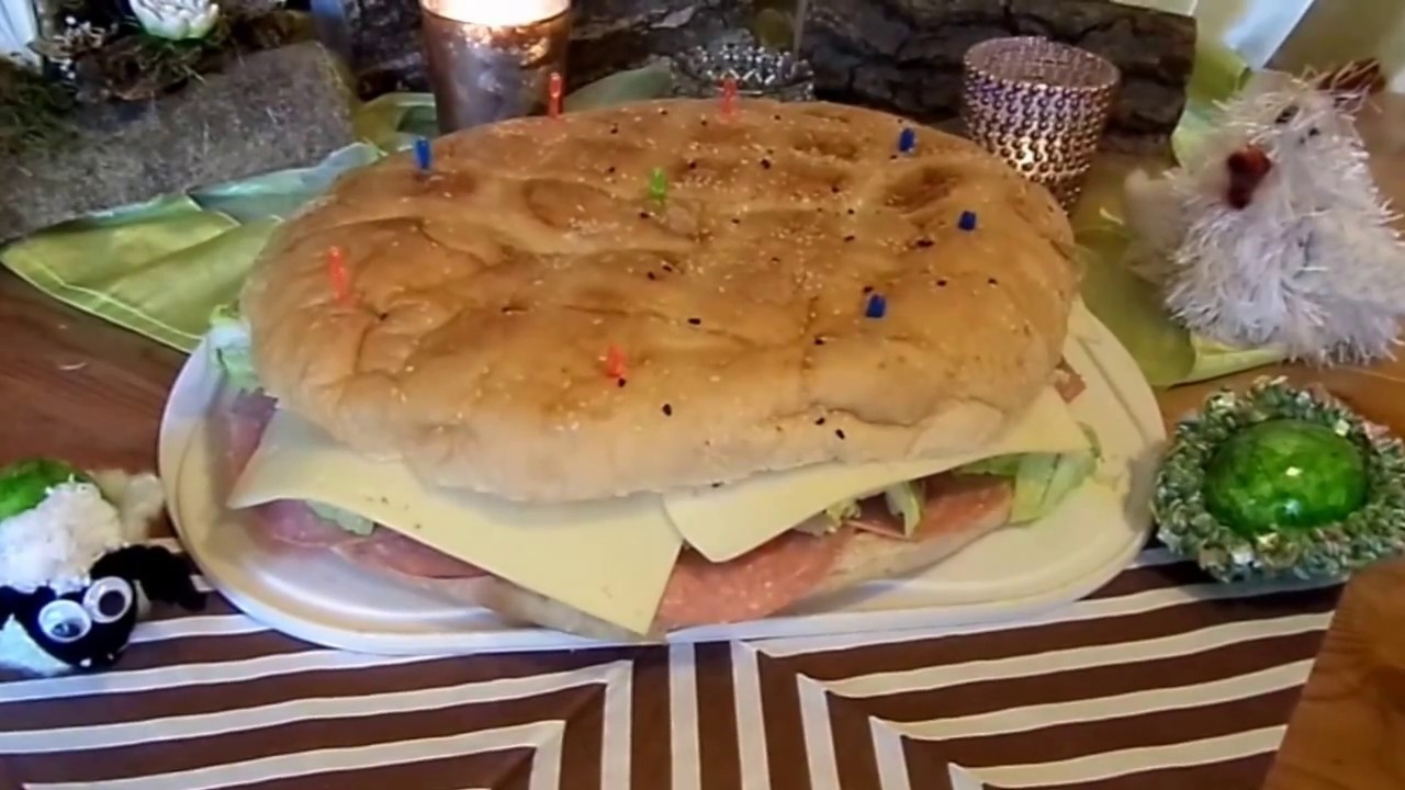 DIY: Riesen XXL SANDWICH-Torte, herzhafte Torte SELBER MACHEN; Ostern,  Brunch,Party-Picknick Rezept