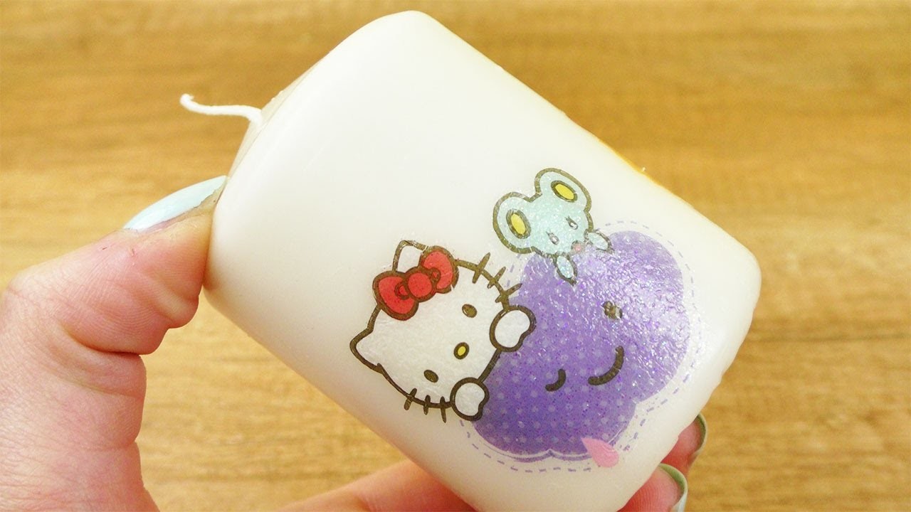 Hello Kitty Kerze selber machen | Süße DIY Idee als Geschenk & Geburtstags Idee | Katze
