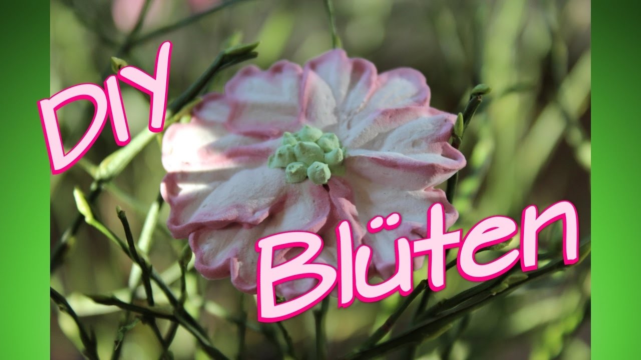 Blüten basteln - Frühlingsdeko - DIY flower - Osterdeko