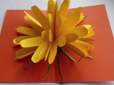 DIY: Blumen Pop-Up Karte. Bastelidee zum Muttertag. Bastelanleitungen für Geschenke