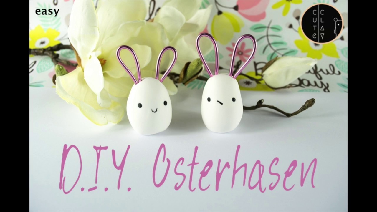 Osterhasen I Easter Bunnys I DIY with Polymer Clay I Tischdeko I Cute Clay