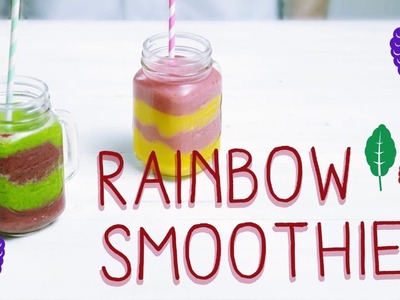 So schön bunt: Unser Rainbow Smoothie Rezept!