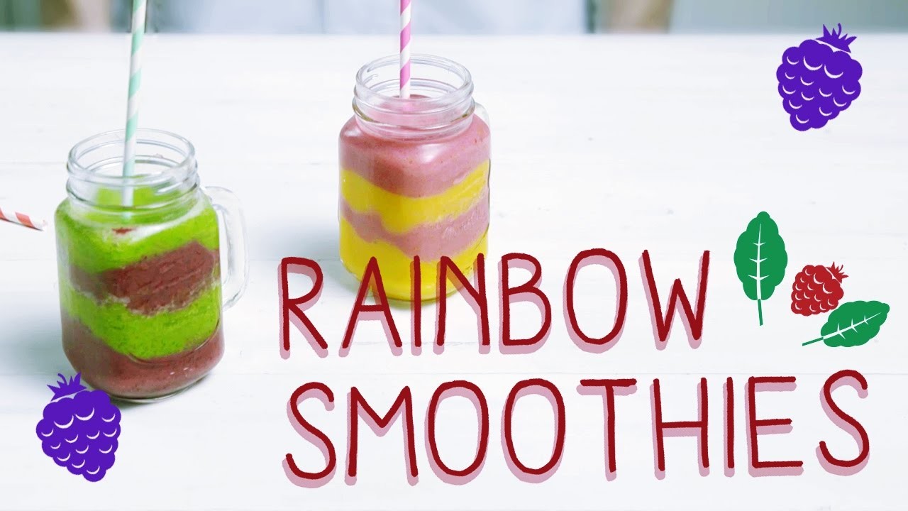 So schön bunt: Unser Rainbow Smoothie Rezept!