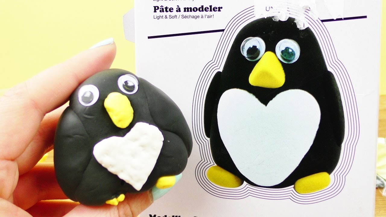 Super Fluffy Pinguin Set Demo | Süßen Pinguin selber machen | DIY Modellier Set