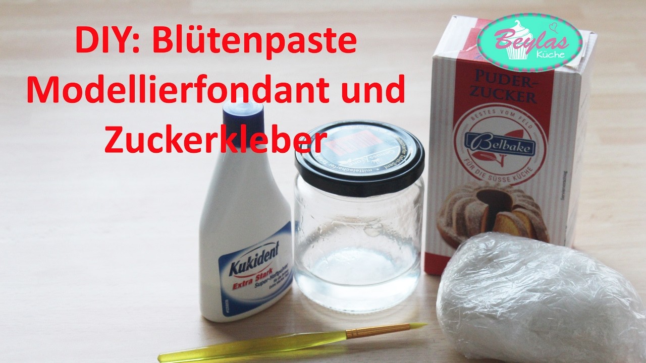 DIY : Blütenpaste, Modellierfondant und Zuckerkleber - Grundlagen II Herstellung von Fondanttorten