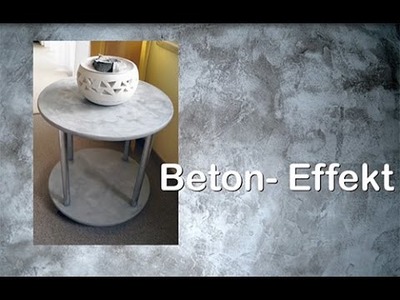DIY Upcyling Tisch mit Beton – Effekt - Paste von Viva Decor