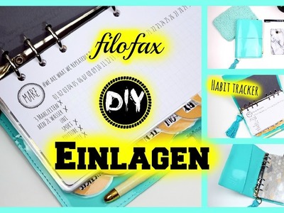 DIY Filofax Einlagen, Habit tracker mit Word, Paint und picmonkey :)