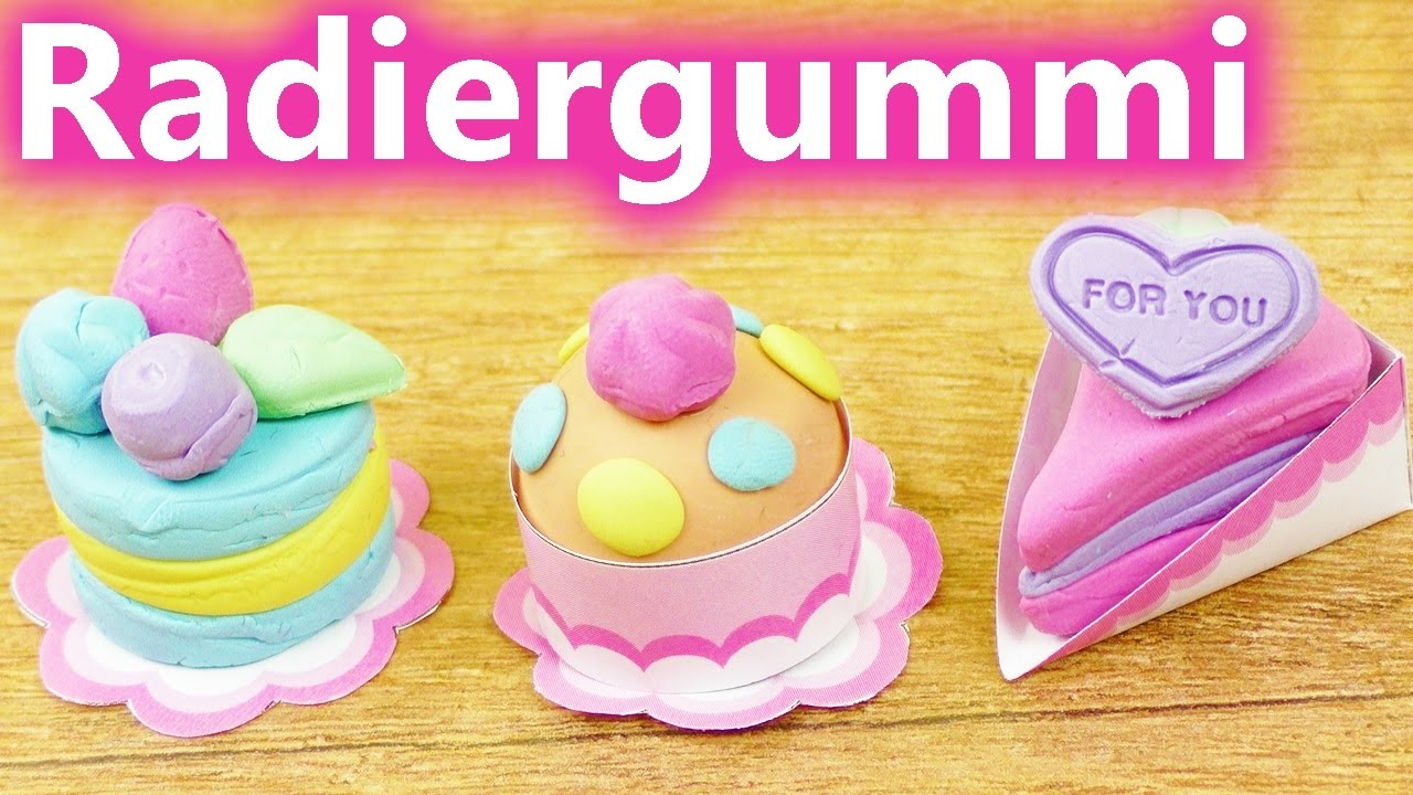 DIY Kawaii Radiergummi Set | Süße Kuchen & Torten zum selber machen | Geschenk Idee