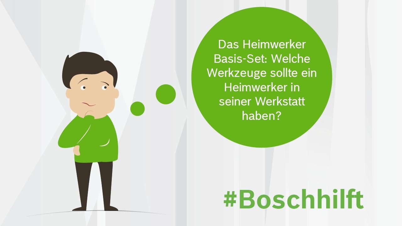 DIY-Tipp: Das Heimwerker Werkzeug-Basis-Set. Tutorial. #Boschhilft