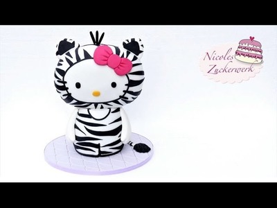 Hello Kitty 3D Motivtorte | How to make a Hello Kitty Cake | von Nicoles Zuckerwerk