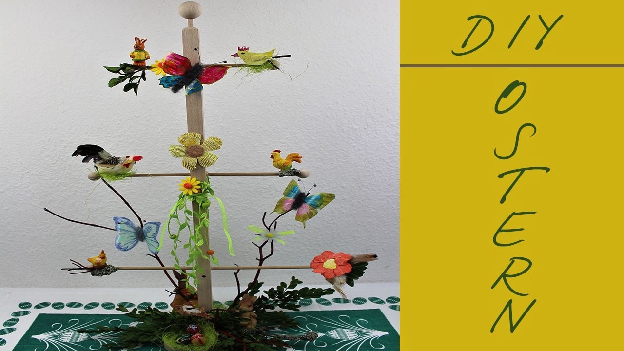 Bastelideen Ostern Friesenbaum dekorieren diy ❁ Deko Ideen mit Flora-Shop