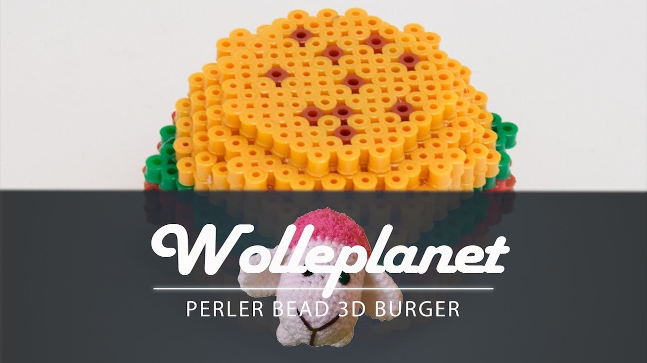 Perler Bead 3D Burger