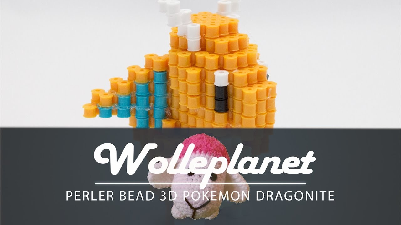 Perler Bead 3D Dragonite